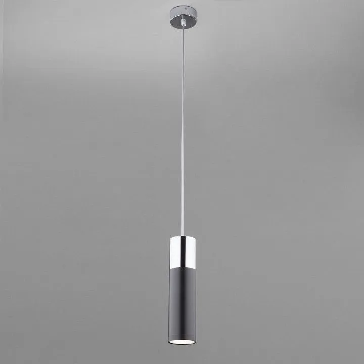 Подвесной светильник Eurosvet Double Topper 50135/1 LED хром/черный