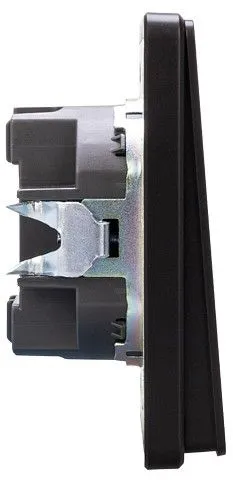 Выключатель двухклавишный с подсветкой без рамки Kranz ROUND KR-78-0714-3