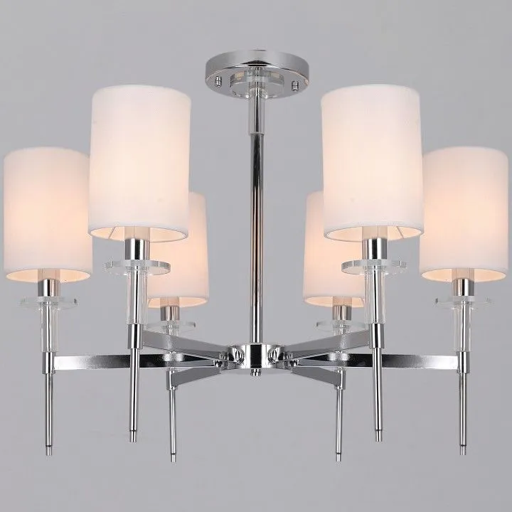 Люстра на штанге ILLUMICO  IL1382-6CPA-29 CR Romei