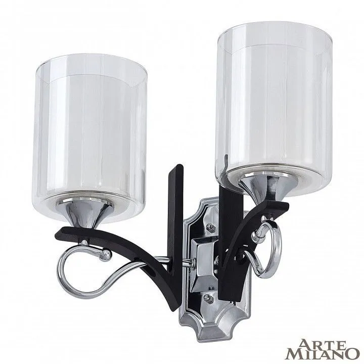 Бра Arte Milano Florentia-9167 309167/2W Bk/Ni