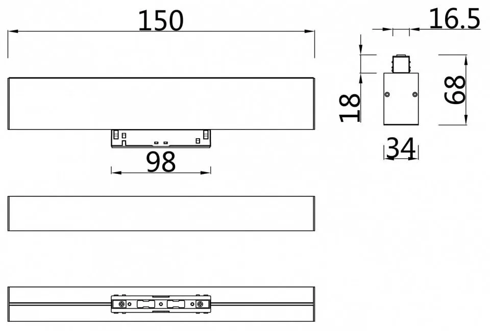 Накладной светильник Maytoni Technical Basis TR012-2-7W3K-W
