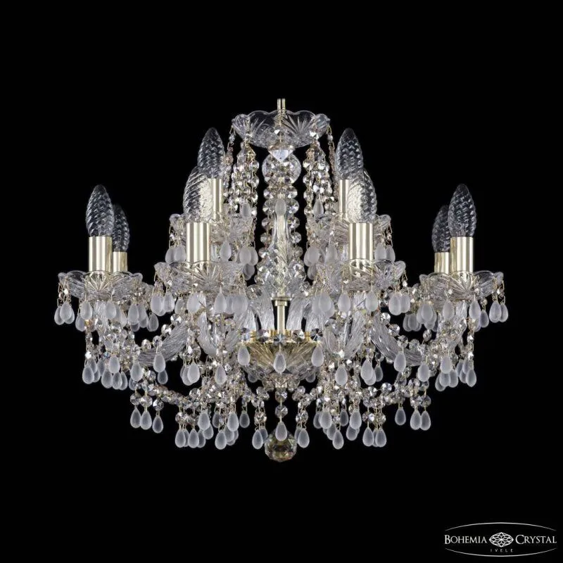 Подвесная люстра Bohemia Ivele Crystal 1410 1410/8+4/195 G V0300 R801