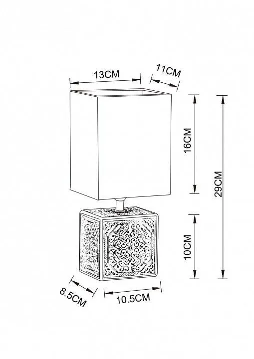Настольная лампа декоративная Arte Lamp Fiori A4429LT-1WA