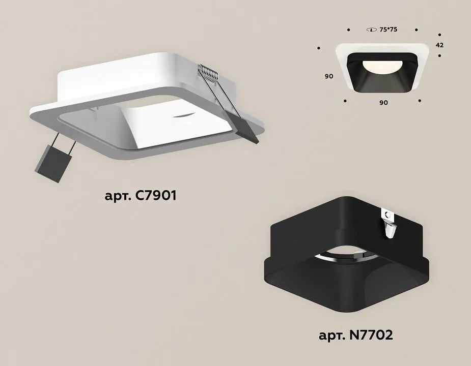 Встраиваемый светильник Ambrella Light XC XC7901002