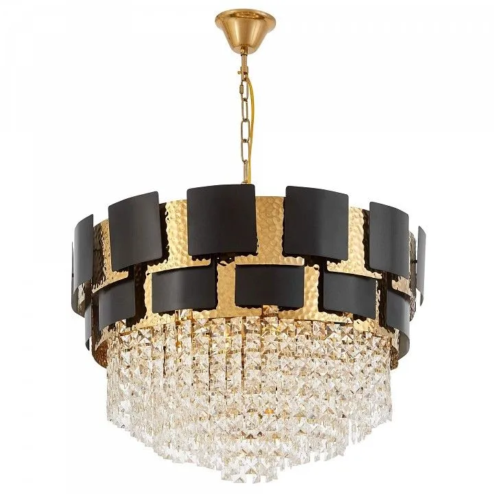 Подвесная люстра LUMINA DECO MOLINA LDP 7045-600 BK+GD