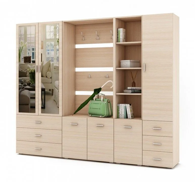 Стенка для прихожей ВМФ Мартин-4 ПРМ-4-ДМ Стенка для прихожей ВМФ Мартин-4 ПРМ-4-ДМ