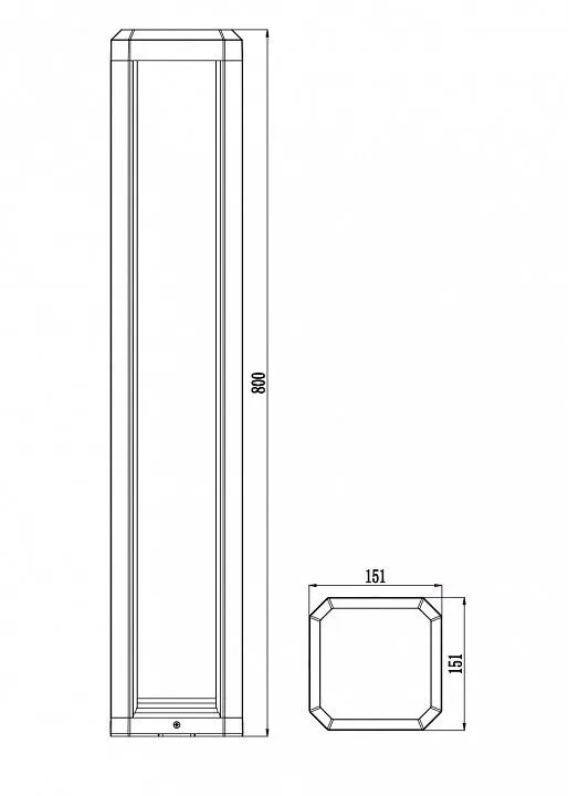 Наземный низкий светильник Maytoni Outdoor Королевская миля O019FL-L12GR3K