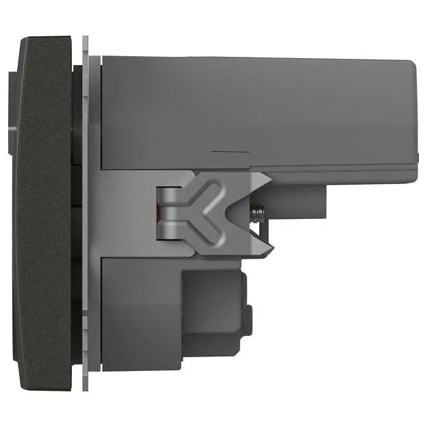 Розетка с заземлением и со шторкой и 2хUSB type A, без рамки Elbi Eleсtriс Zena Vega 609-011100-317