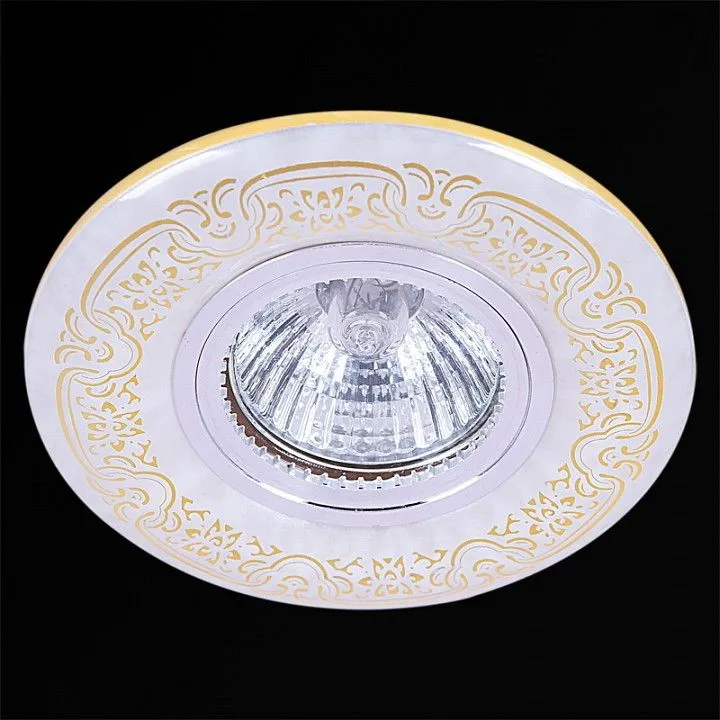 Встраиваемый светильник Reluce  09502-9.0-001MN MR16+LED3W WH/GD