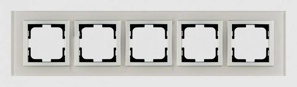 Рамка на 5 постов Mono Electric Style Glass 107-710000-164