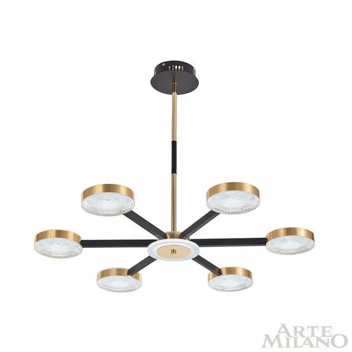 Люстра на штанге Arte Milano Ferrara-72079 272079/6 BK/GD