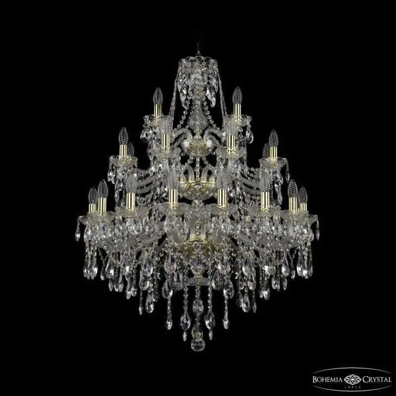 Подвесная люстра Bohemia Ivele Crystal 1415 1415/16+8+4/300/3d G