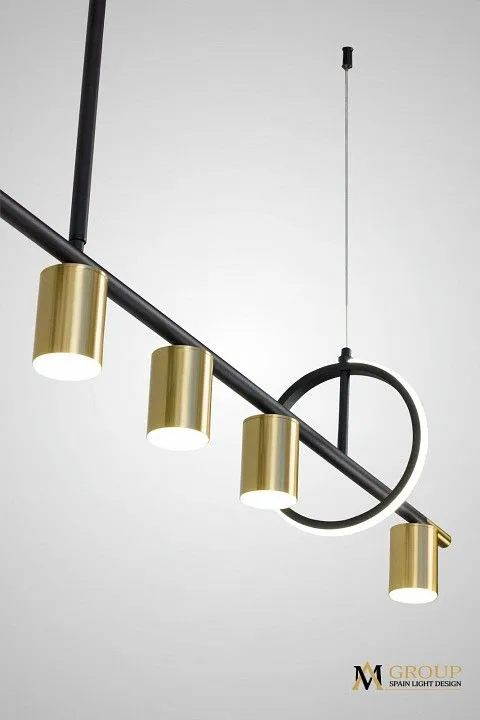 Люстра на штанге AM-Group AM438 AM438 POLISHED GOLD
