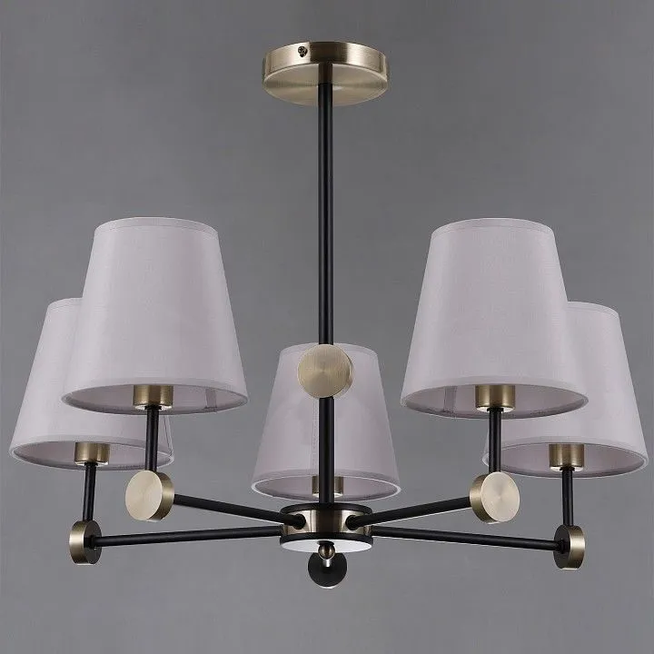 Люстра на штанге ILLUMICO CASTOR IL0394-5CSQ-24 BK AB CASTOR