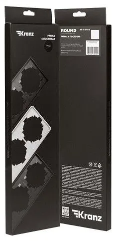 Рамка на 4 поста Kranz ROUND KR-78-0754-3