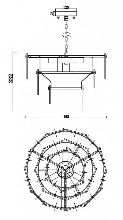 Подвесная люстра Freya София FR5197PL-05CH