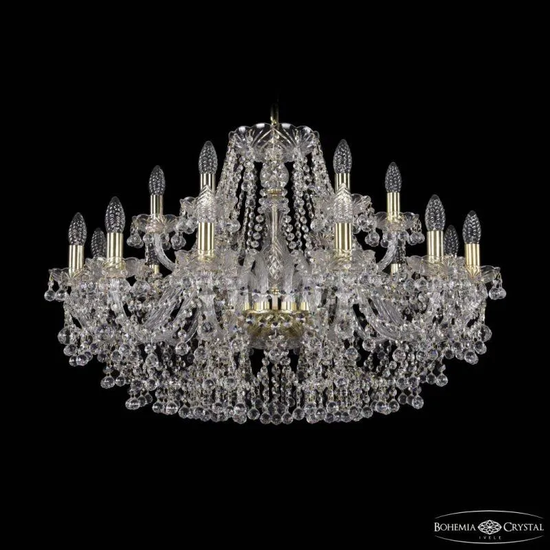 Подвесная люстра Bohemia Ivele Crystal 1409 1409/12+6/300 G