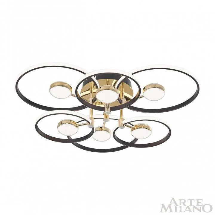 Потолочная люстра Arte Milano Ferrara-76140 276140/6+6 BK/GD