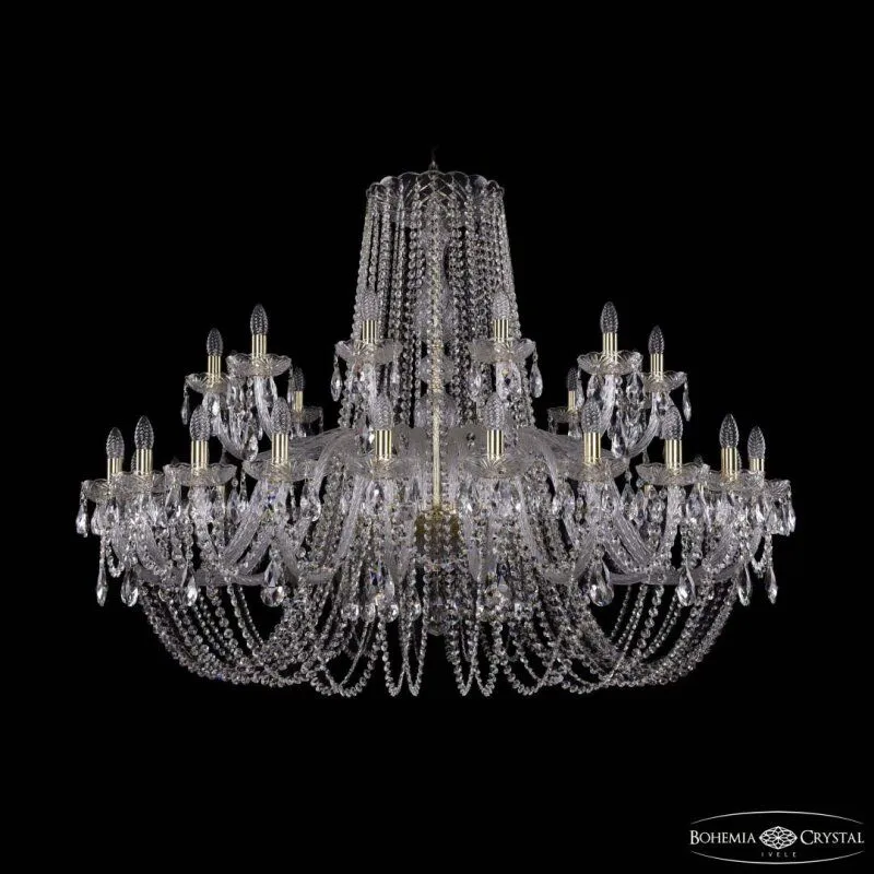 Подвесная люстра Bohemia Ivele Crystal 1402 1402/24+12/530 G