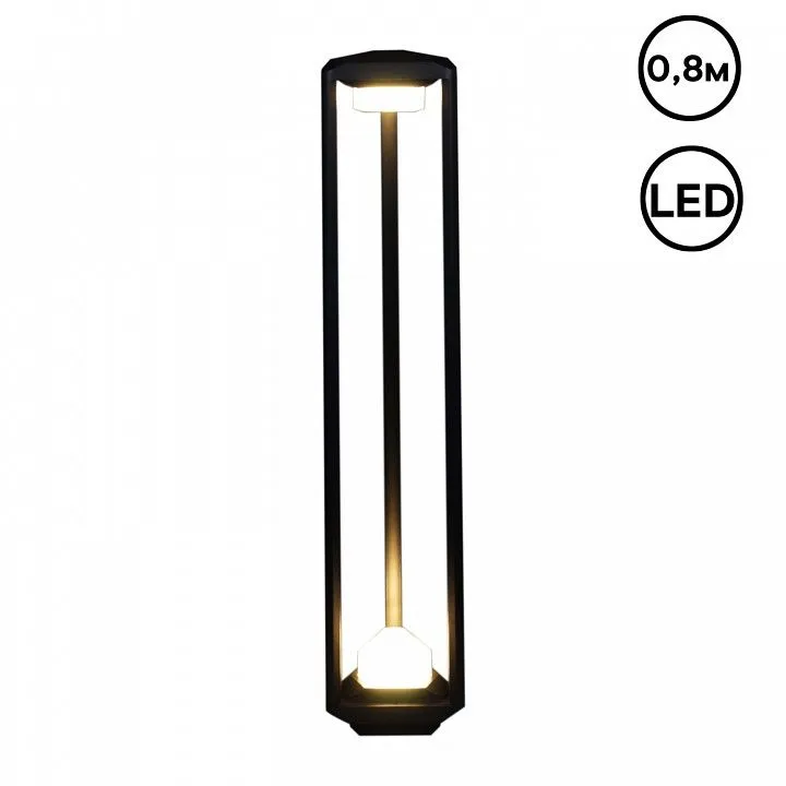 Наземный низкий светильник Reluce  09987-0.7-001JH 0.8M LED2X6W BK RLOS