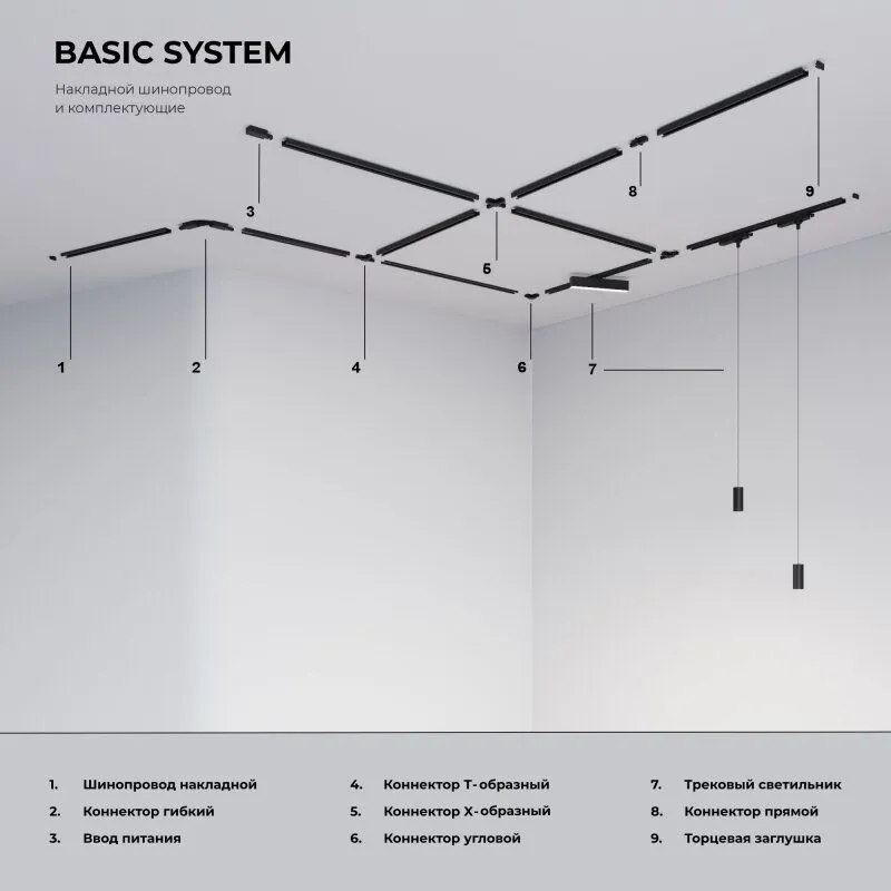 Светильник на штанге Elektrostandard Basic System 85900/01