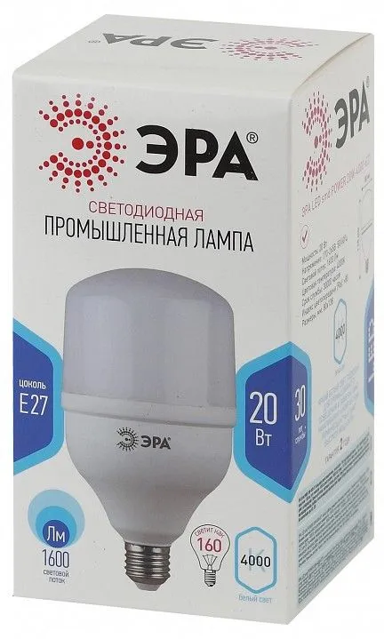 Лампа светодиодная Эра  E27 20Вт 4000K LED POWER T80-20W-4000-E27