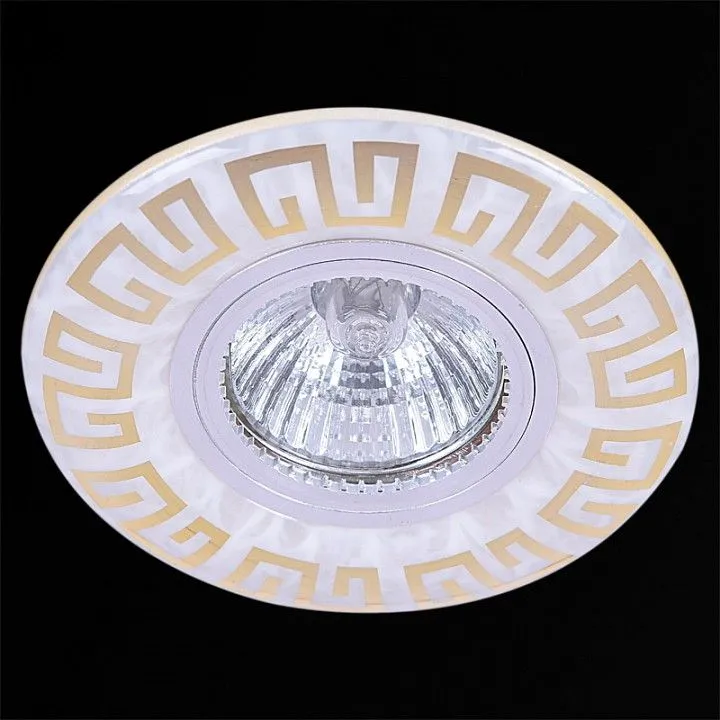 Встраиваемый светильник Reluce  09504-9.0-001MN MR16+LED3W WH/GD