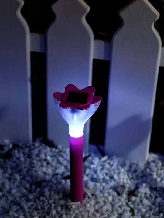 Наземный низкий светильник Uniel Pink Crocus UL-00001762