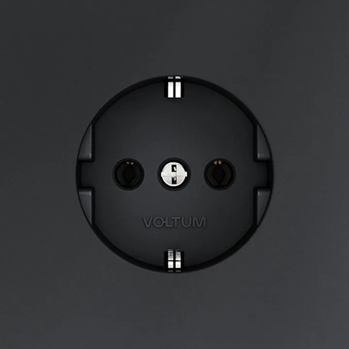 Розетка с заземлением, без рамки Voltum S70 VLS040107