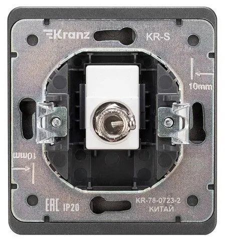 ТВ-розетка оконечная без рамки Kranz ROUND KR-78-0723-2
