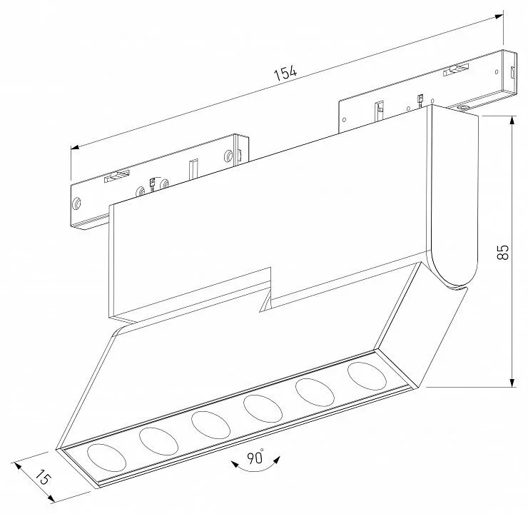Накладной светильник Elektrostandard Mini Magnetic a067279