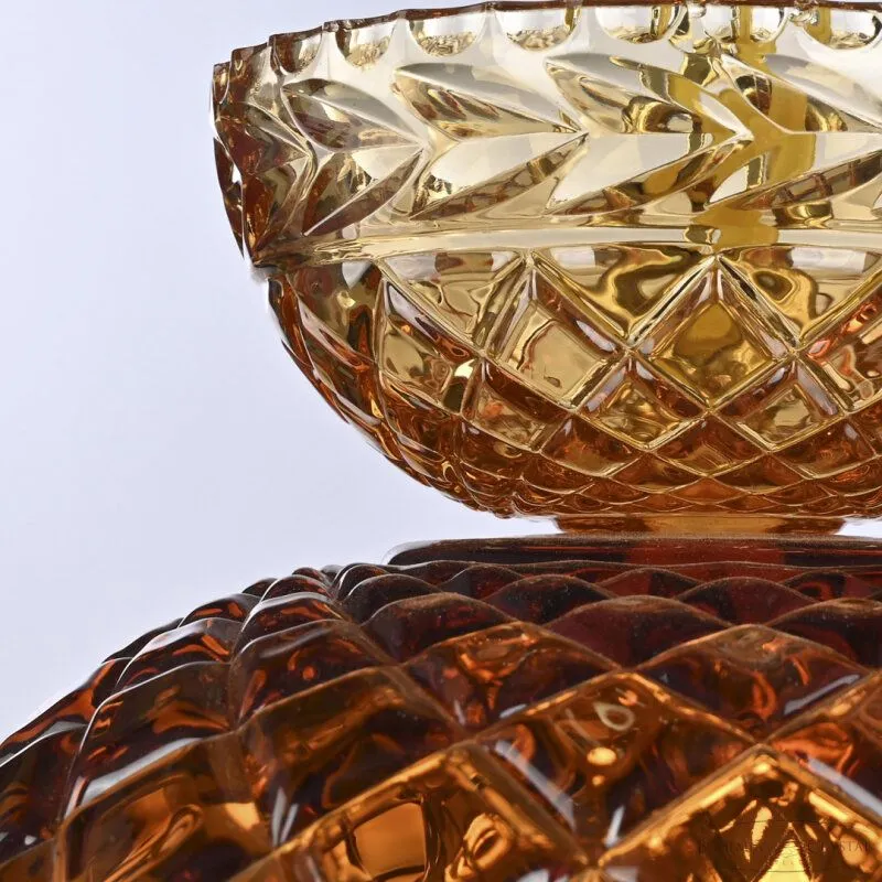 Подвесная люстра Bohemia Ivele Crystal 5478 5478/22 G Amber/M-1F Leafs K721