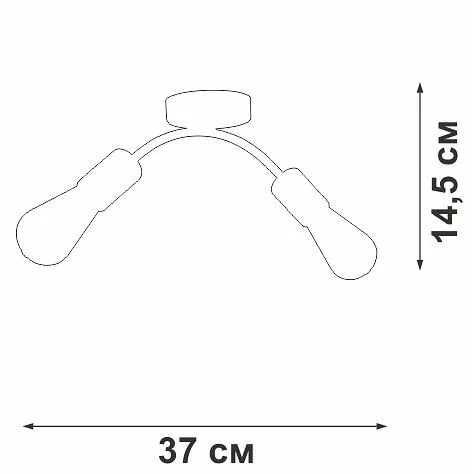 Накладной светильник Vitaluce V4989 V4989-0/2PL