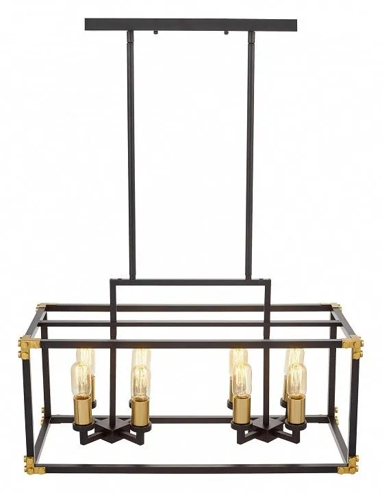 Подвесной светильник LUMINA DECO Waldorf LDP 1140-8 BK+MD
