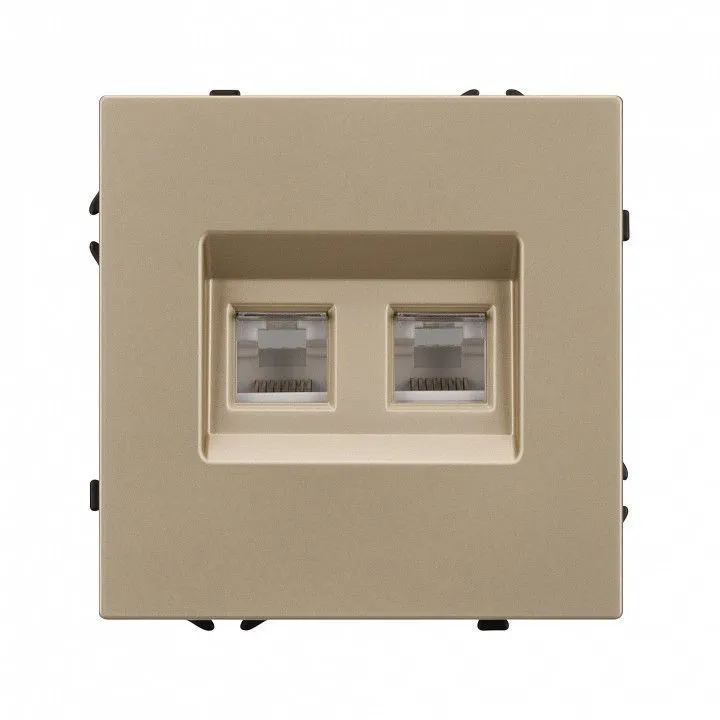 Розетка двойная Ethernet RJ-45 без рамки Arlight NOBE 054314(1)