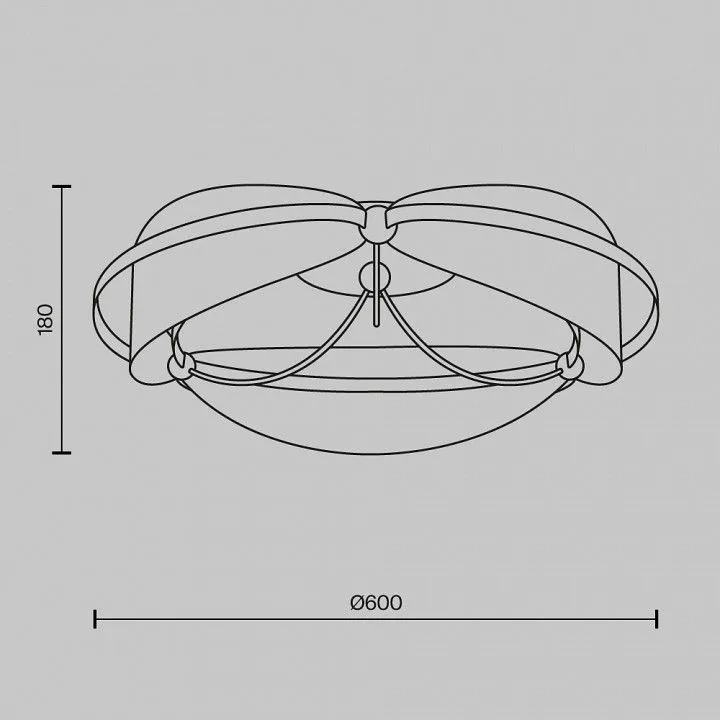 Потолочная люстра Maytoni Бриз MOD281CL-L45BS3K