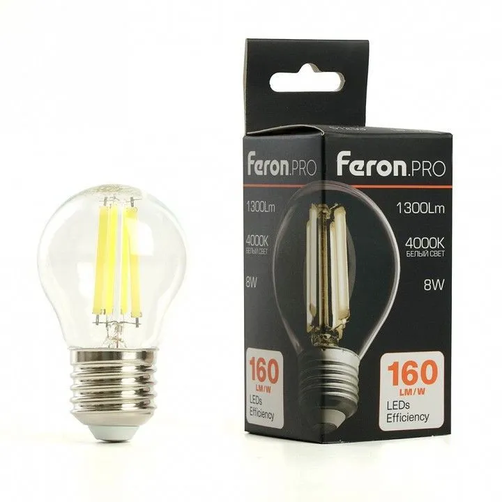 Лампа светодиодная Feron LB-1708 E27 8Вт 4000K 51254