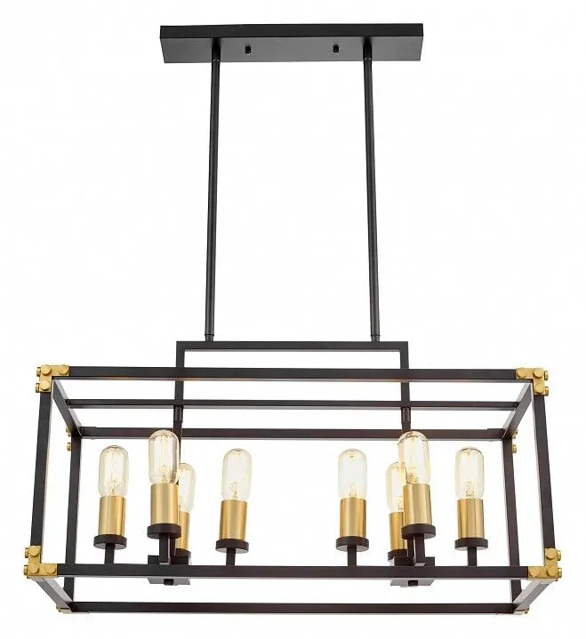 Подвесной светильник LUMINA DECO Waldorf LDP 1140-8 BK+MD