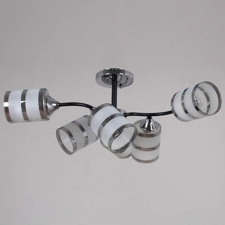 Люстра на штанге Reluce  45360-0.3-06 BK+CR