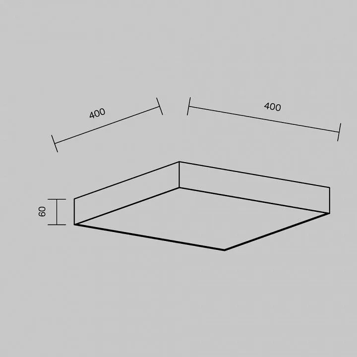 Накладной светильник Maytoni Technical Зон C032CL-45W3K-SQ-B