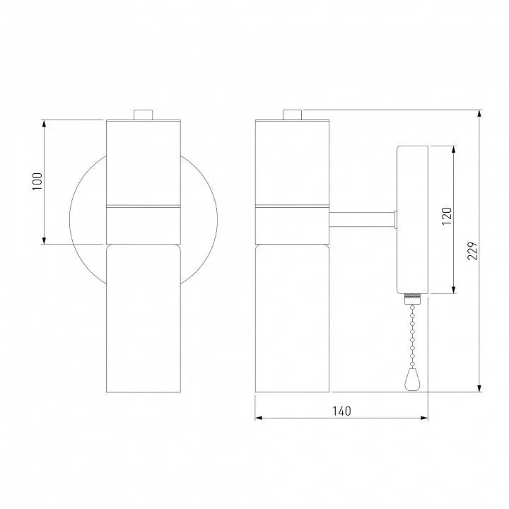 Бра Eurosvet Tesoro 70125/1 черный