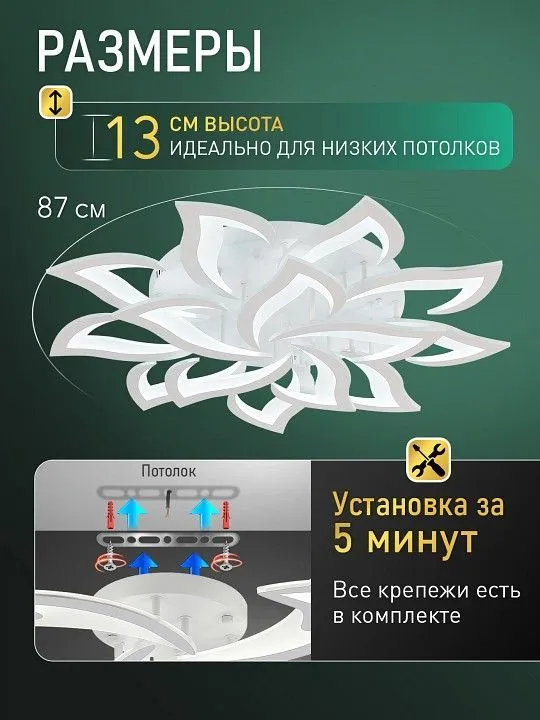 Потолочная люстра Natali Kovaltseva  LED SMART 84024