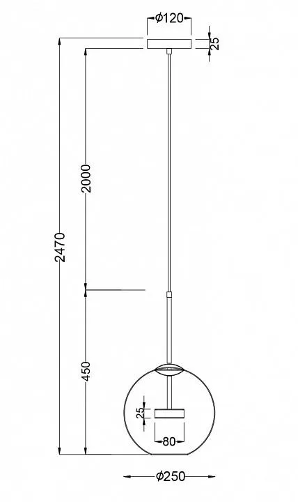 Подвесной светильник Maytoni Комета MOD055PL-L12G3K