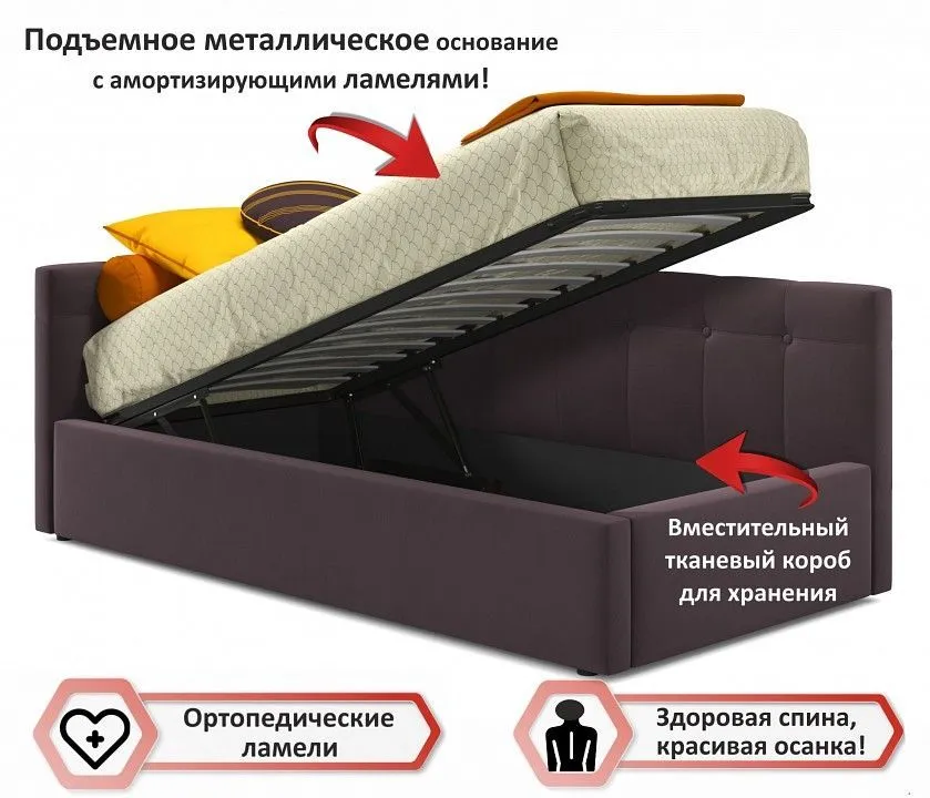 Кровать односпальная Bonna 2000x900