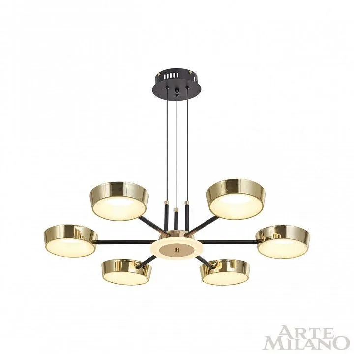 Подвесная люстра Arte Milano Ferrara-71079 271079/6 BK/GD