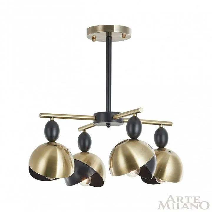 Люстра на штанге Arte Milano Neapolis-71307 271307/4 BK/GD Люстра на штанге Arte Milano Neapolis-71307 271307/4 BK/GD