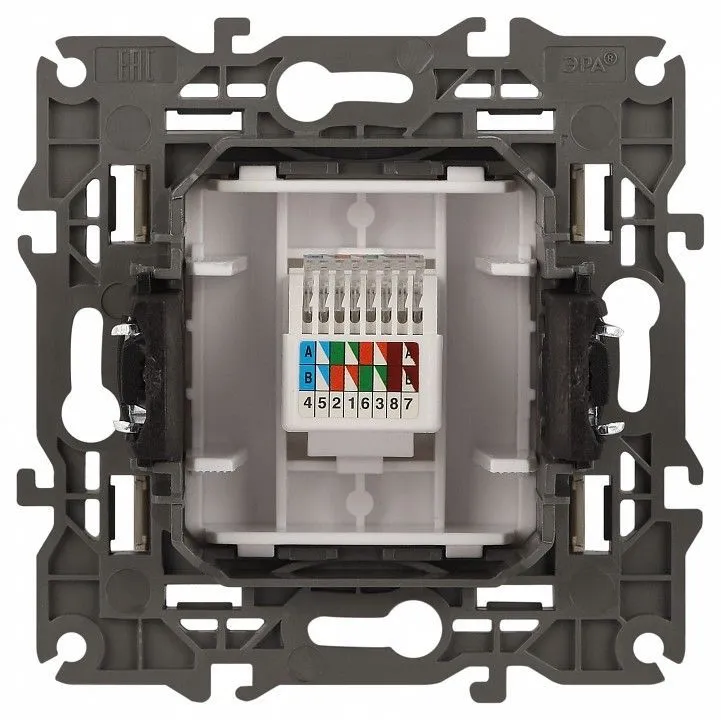 Розетка Ethernet RJ-45 без рамки Эра Эра Elegance 14-3107-04
