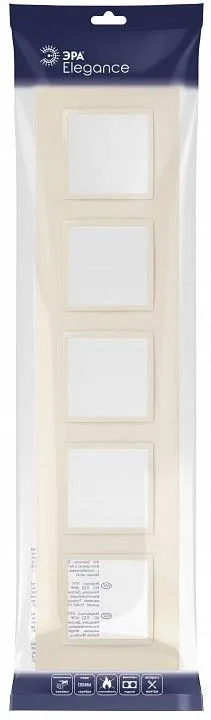 Рамка на 5 постов Эра Эра Elegance 14-5015-02