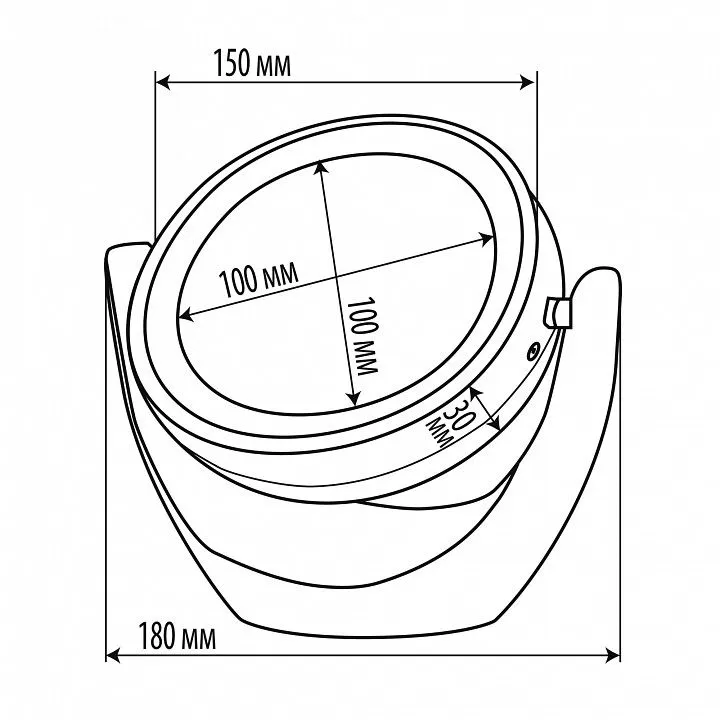 Зеркало настольное с подсветкой Uniel TLD-592 UL-00005246