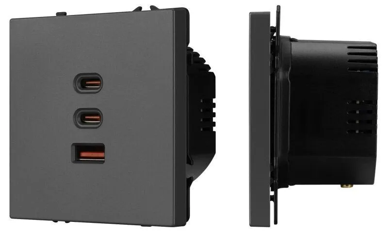 Механизм розетки 2хUSB type A и C Arlight NOBE 061837